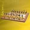 Chess Men Metal Wood Staunton Arabescato set