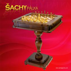 Talianský šachový stolík+ Backghamon+figúrky Executíve